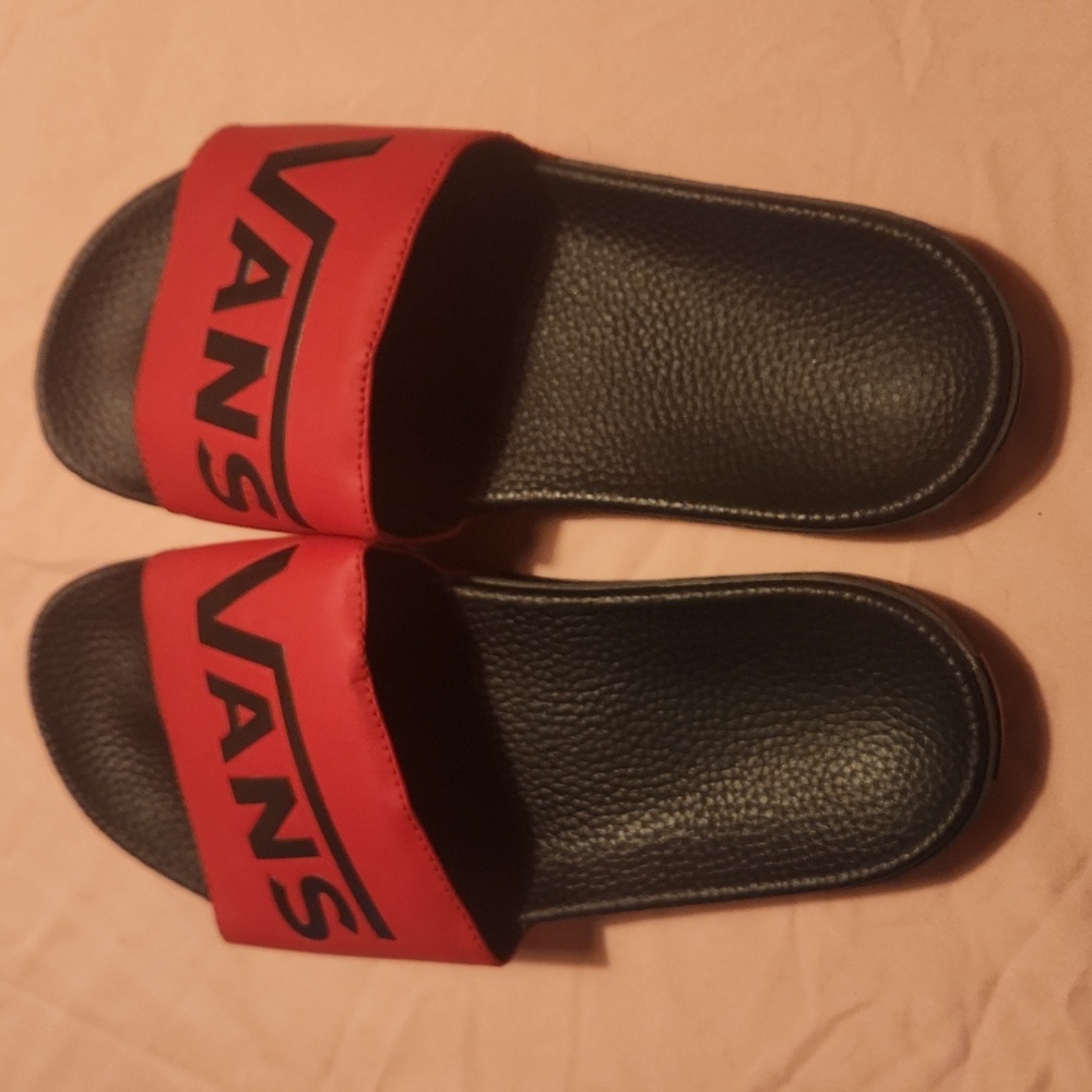 Red Vans Slides - image 3